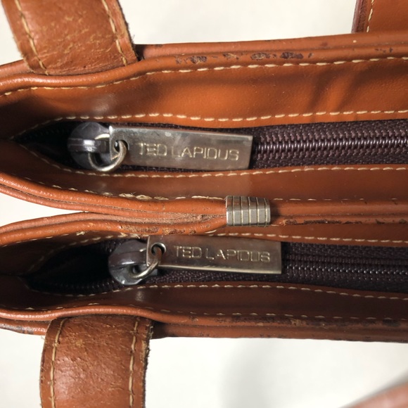 Vintage Ted Lapidus Paris Shoulder Bag, authentic EUC.  Signature Bag Rare - Picture 7 of 11